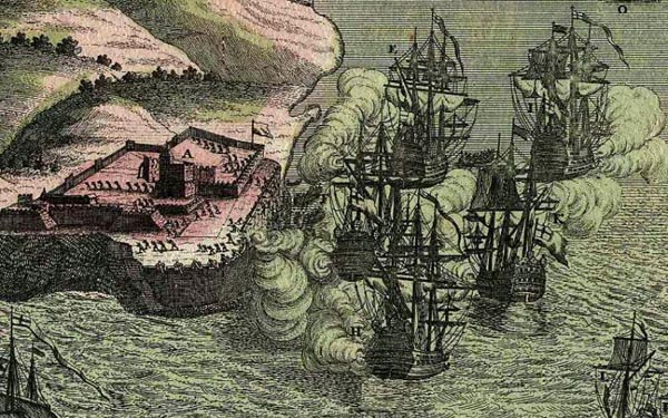 Admiral Vernon's attack on the so-called 'Iron Fort'