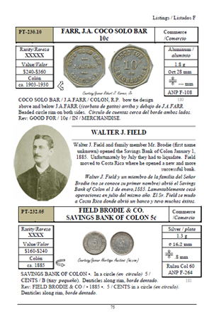 Page 75 of Tokens of Panama Book