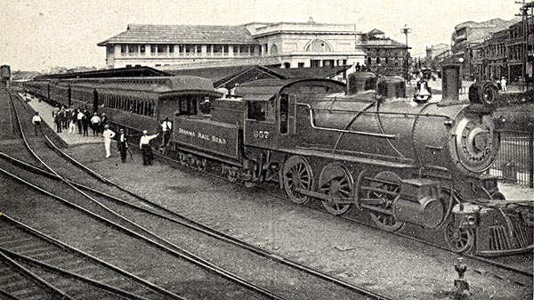 Passenger Train at the Panama City Station 1927