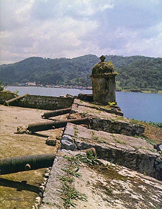 View of Portobello from Fort San Fernando