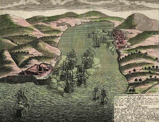Attack on Portobello by Admiral Vernon