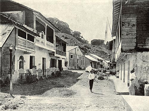 Street Scene in the town of Portobello sometime in the 1920's