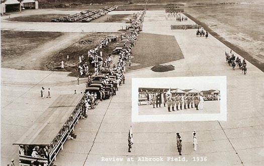 Review of Panama Canal Department Troops at Albrook Field, 1936