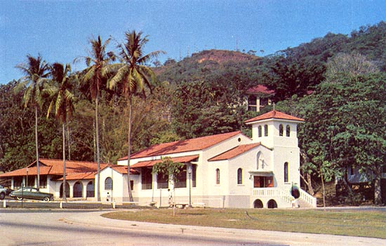 Sacred Heart Chapel in Ancon around 1950